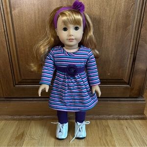 18” Doll Purple Dress outfit